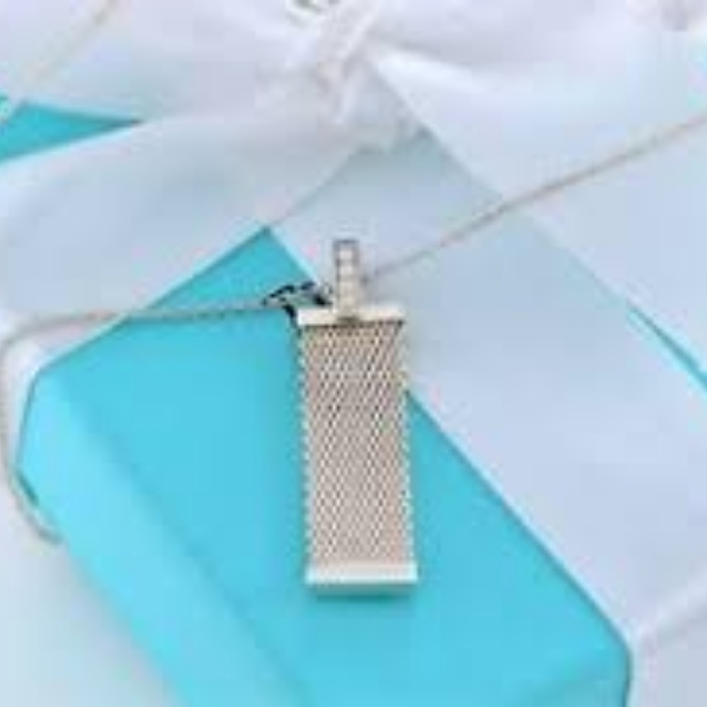 Tiffany & Co. Sterling Silver 4 Row Diamond